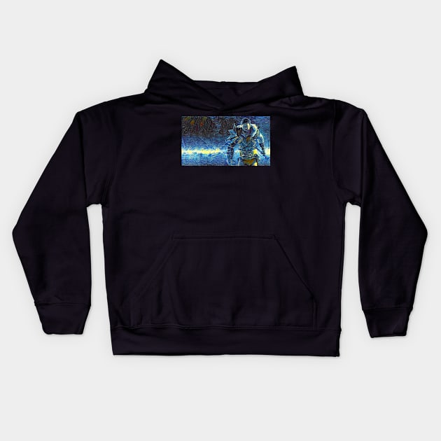 Dragon Age 2 Hawk Starry Night Kids Hoodie by Starry Night